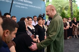 Президент Ильхам Алиев посетил село Гузейхырман Ходжавендского района -ФОТО 