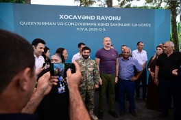 Президент Ильхам Алиев посетил село Гузейхырман Ходжавендского района -ФОТО 
