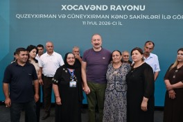 Президент Ильхам Алиев посетил село Гузейхырман Ходжавендского района -ФОТО 