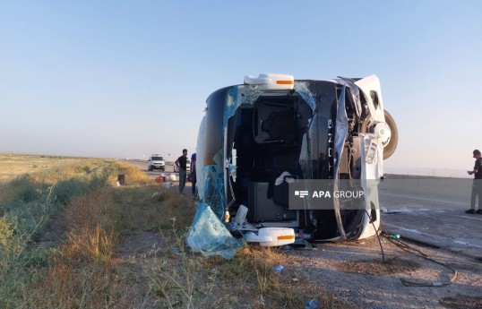 В Гаджигабуле опрокинулся автобус, пострадали более  30 пассажиров -ФОТО -ОБНОВЛЕНО 