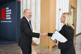 Президент Ильхам Алиев принял участие в церемонии открытия IV Шушинского Глобального медиафорума - ВИДЕО  - ФОТО 