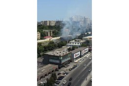 Пожар на открытой территории на проспекте Бабека в Баку потушен-ФОТО -ОБНОВЛЕНО 