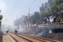 Пожар на открытой территории на проспекте Бабека в Баку потушен-ФОТО -ОБНОВЛЕНО 
