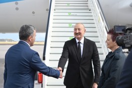Президент Азербайджана Ильхам Алиев прибыл с официальным визитом в Германию