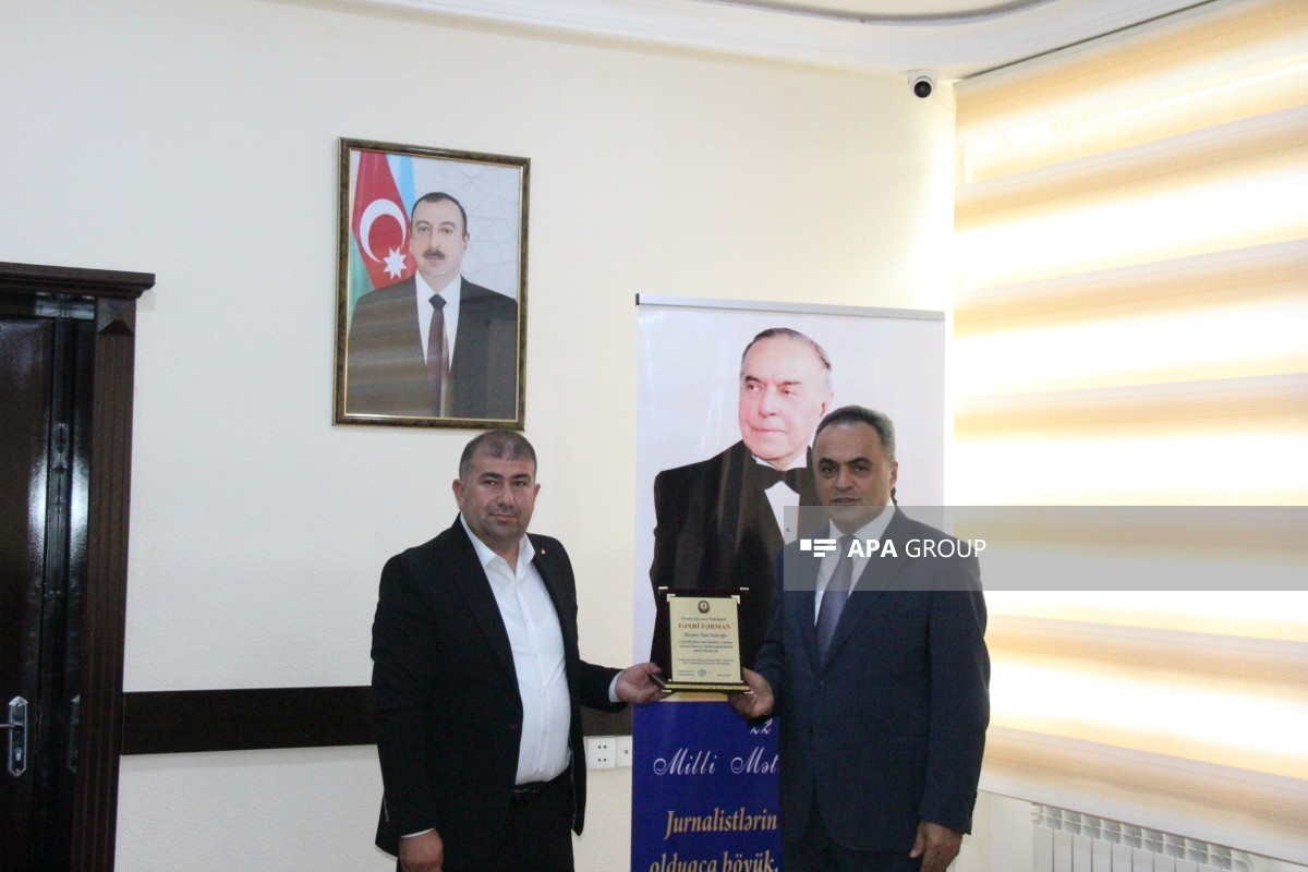 В Гёранбое проведено мероприятие по случаю Дня национальной печати, награждён корреспондент АПА