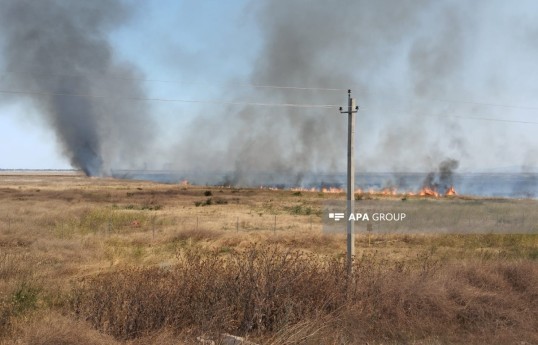 В Агдаме на бывшей линии соприкосновения продолжается пожар, слышны взрывы-ФОТО -ОБНОВЛЕНО 