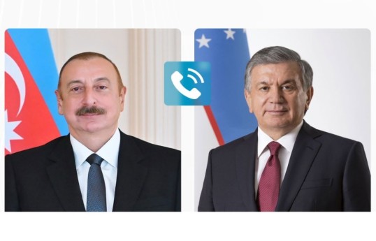 Президент Республики Узбекистан Шавкат Мирзиёев и Президент Азербайджанской Республики Ильхам Алиев