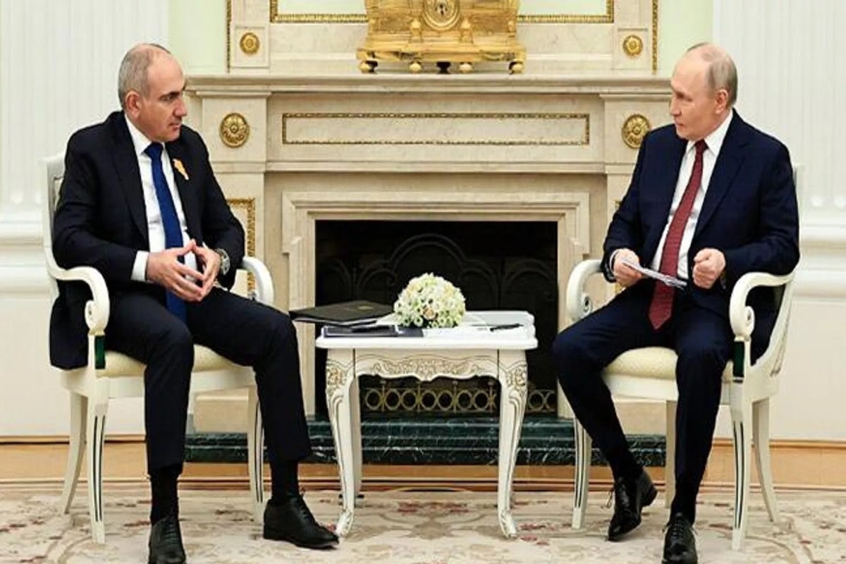 Премьер-министр Армении Никол Пашинян, Президент России Владимир Путин