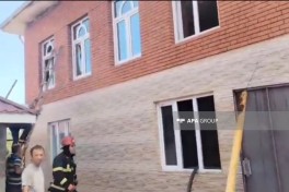 В Лянкяранском районе произошёл пожар в 11-комнатном жилом доме