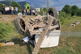 В Гахе столкнулись два автомобиля, есть погибший и пострадавшие -ОБНОВЛЕНО-ФОТО 