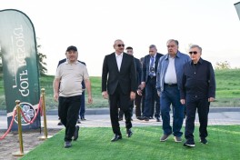 Президент Ильхам Алиев вместе с президентами Кыргызстана, Узбекистана и Таджикистана принял участие в открытии Гольф-клуба в городе Чолпон-Ата