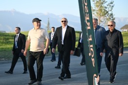 Президент Ильхам Алиев вместе с президентами Кыргызстана, Узбекистана и Таджикистана принял участие в открытии Гольф-клуба в городе Чолпон-Ата