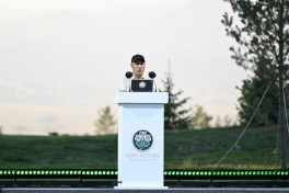 Президент Ильхам Алиев вместе с президентами Кыргызстана, Узбекистана и Таджикистана принял участие в открытии Гольф-клуба в городе Чолпон-Ата