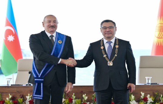 Президент Кыргызстана награждён орденом «Гейдар Алиев»-ФОТО 