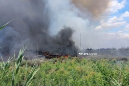 В Гаджигабульском районе вспыхнул пожар на открытой местности - ОБНОВЛЕНО 