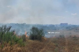 В Гаджигабульском районе вспыхнул пожар на открытой местности - ОБНОВЛЕНО 