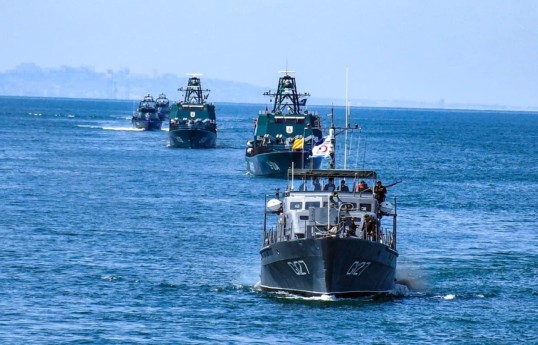 В ВМС Азербайджана проведены тактические учения с боевой стрельбой — ВИДЕО 