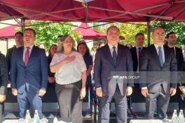 Министр науки и образования принял участие в мероприятии «Последний звонок» в Гяндже — ФОТО 