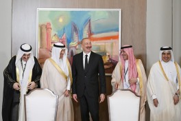 Президент Ильхам Алиев принял делегацию в составе руководителей структур-членов Арабской координационной группы-ФОТО 