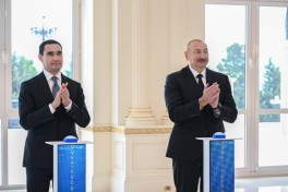 Президент Туркменистана Сердар Бердымухамедов, Президент Азербайджана Ильхам Алиев