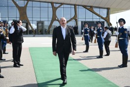 Президент Туркменистана прибыл в Физулинский район