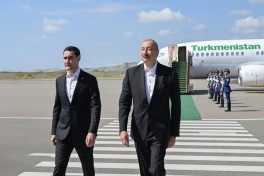 Президент Туркменистана прибыл в Физулинский район