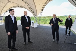 Президенты Азербайджана и Туркменистана осмотрели разрушенные места в городе Физули