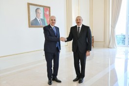 Президент Ильхам Алиев принял председателя Великого Национального Собрания Турции