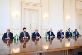 Президент Ильхам Алиев принял председателя Великого Национального Собрания Турции