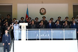 В Военном институте имени Гейдара Алиева состоялась церемония очередного выпуска-ВИДЕО 