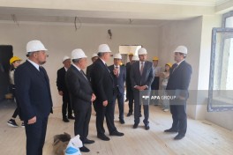 Российская делегация ознакомилась с ходом строительства детского сада в Губадлы-ФОТО 