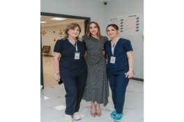 Лейла Алиева и Арзу Алиева посетили Педиатрический центр «Leyla Medical Center»