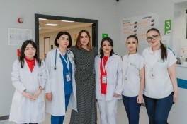 Лейла Алиева и Арзу Алиева посетили Педиатрический центр «Leyla Medical Center»