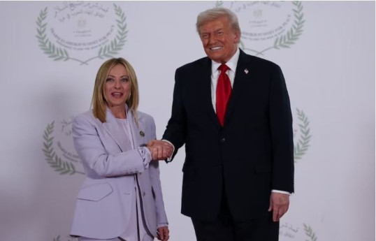 Джорджа Мелони, Дональд Трамп
