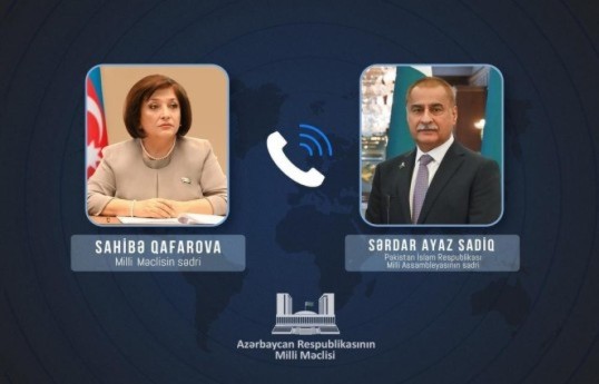 Спикеры парламентов Азербайджана и Пакистана обсудили ситуацию в регионе