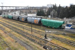 Вагоны с зерном из России, следующие транзитом через Азербайджан в Армению, отправлены из Баку-ФОТО 