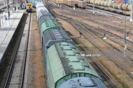 Вагоны с зерном, направляющиеся из России в Армению, сегодня отправлены из Баку-ФОТО 