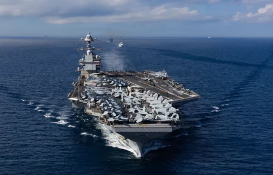 На авианосце USS Gerald R. Ford произошел пожар, есть пострадавшие