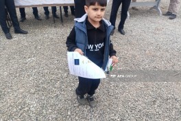 В село Ханоба Ходжавендского района прибыла первая группа переселенцев, им вручены ключи от квартир-ОБНОВЛЕНО -ФОТО 
