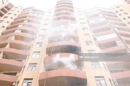 Пожар в жилом доме в Баку потушен, жильцы эвакуированы -ОБНОВЛЕНО-4-ФОТО-ВИДЕО 
