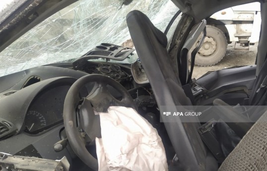 В Газахе столкнулись два автомобиля, пострадали пять человек