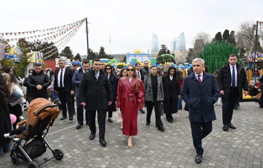Алена Алиева посетила Новрузовскую ярмарку