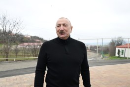 Президент Азербайджана ознакомился с работами по восстановлению частных жилых домов и инфраструктуры в селе Ханоба Ходжавендского района-ФОТО-ОБНОВЛЕНО 