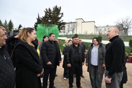 Президент Азербайджана ознакомился с работами по восстановлению частных жилых домов и инфраструктуры в селе Ханоба Ходжавендского района-ФОТО-ОБНОВЛЕНО 