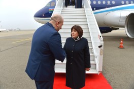 Делегация во главе с Сахибой Гафаровой прибыла с визитом в Тбилиси