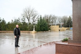 Президент Ильхам Алиев посетил Шамахинский район