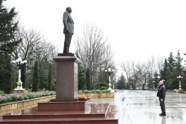Президент Ильхам Алиев посетил Шамахинский район