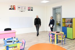 Президент Ильхам Алиев принял участие в открытии нового здания Европейского лицея в Шамахы