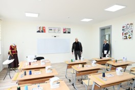 Президент Ильхам Алиев принял участие в открытии нового здания Европейского лицея в Шамахы