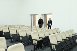 Президент Ильхам Алиев принял участие в открытии нового здания Европейского лицея в Шамахы